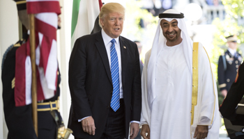 UAE Crown Prince Mohammed bin Zayed meets with US President Donald Trump, The White House, May 15, 2017 (Kevin Dietsch/UPI/Shutterstock)