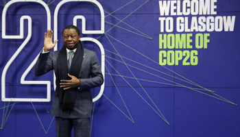 Togolese President Faure Gnassingbe at the COP26 climate change conference in 2021 (Phil Noble/AP/Shutterstock)