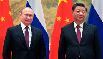 Russian President Vladimir Putin and Chinese President Xi Jinping (Alexei Druzhinin/AP/Shutterstock)
