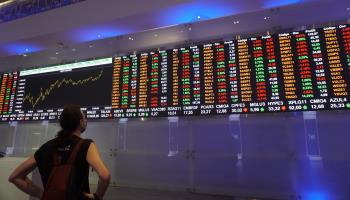 The Sao Paulo Stock Exchange, the day after Russia's invasion of Ukraine (Cris Faga/Shutterstock)
