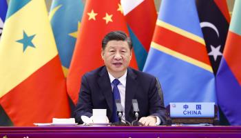 President Xi Jinping addresses the Forum on China-Africa Cooperation, November 29, 2021 (Xinhua/Shutterstock)
