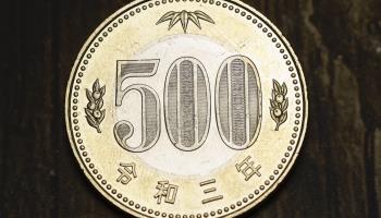 A JPY500 coin (Rodrigo Reyes Marin/AFLO/Shutterstock)