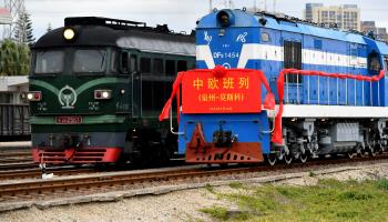 China-Europe freight train (Xinhua/Shutterstock)