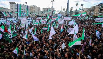 Celebration of the 11th anniversary of the Syrian uprising, Idlib, March 15 (Juma Mohammad/IMAGESLIVE via ZUMA Press Wire/Shutterstock)
