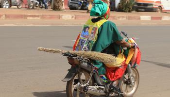 Woman in Bamako supporting the junta (HADAMA DIAKITE/EPA-EFE/Shutterstock)
