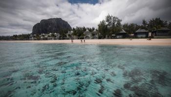 Le Morne beach in south-western Mauritius (Dai Kurokawa/EPA-EFE/Shutterstock)