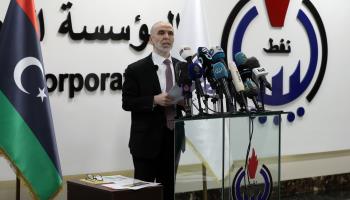 Chairman of Libya's state-owned National Oil Corporation (NOC) Mustafa Sanalla, January 2022 (Xinhua/Shutterstock)