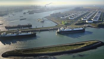 LNG tankers unloading at the Gate Terminal, Rotterdam, October 2021 (Hollandse Hoogte/Shutterstock)