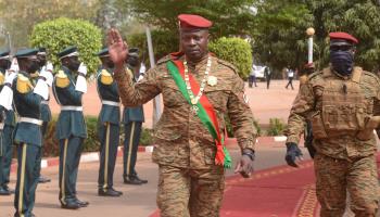 Burkina Faso's coup leader, President Paul-Henri Sandaogo Damiba (STR/EPA-EFE/Shutterstock)