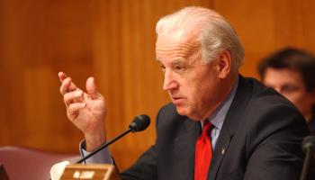 Joe Biden chairing a Senate Foreign Relations Committee hearing, January 25, 2007 (Greg Mathieson/Shutterstock)