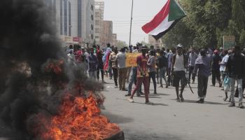 Sudanese continue to protest against last October's coup, Khartoum, May 12, 2022 (Marwan Ali/AP/Shutterstock)