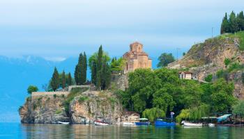 St John the Theologian-Kaneo Church, Ohrid lake, North Macedonia (GTW/imageBROKER/Shutterstock)