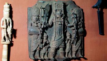 Benin bronzes held in the British Museum (Universal History Archive/UIG/Shutterstock)