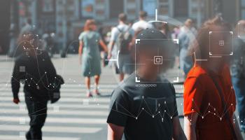 Face recognition and personal identification technologies in street surveillance cameras. (Shutterstock)