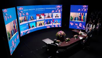 The launch event for the Indo-Pacific Economic Framework last month (Evan Vucci/AP/Shutterstock)