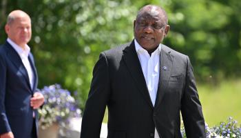 President Cyril Ramaphosa at the G-7 summit (Thomas Lohnes/POOL/EPA-EFE/Shutterstock)
