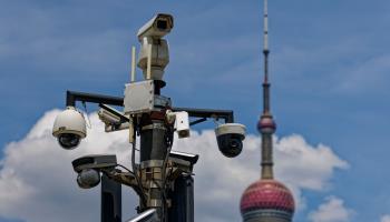 Surveillance cameras in Shanghai (Alex Plavevski/EPA-EFE/Shutterstock)