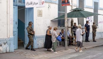 Tunisians vote on the constitutional referendum, July 25 (Fauque Nicolas/Images de Tunisie/ABACA/Shutterstock)