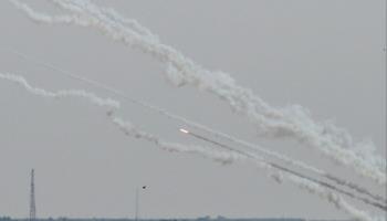 Rockets launched by Palestinian Islamic Jihad towards Israel, Gaza Strip, August 7 (APAImages/Shutterstock)