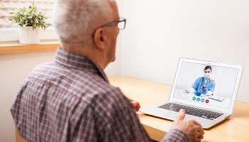 A UK patient using an online health service (Shutterstock)