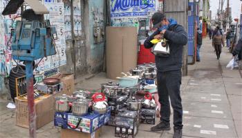 A street vendor in Lima (Naldy Gomez/via ZUMA Wire/Shutterstock)
