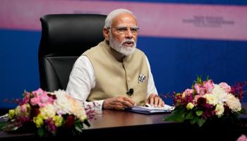 Prime Minister Narendra Modi at the launch event for the Indo-Pacific Economic Framework in May (Evan Vucci/AP/Shutterstock)
