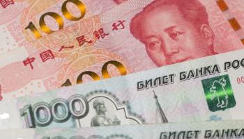 Russian and Chinese banknotes (Cloudy Design/SHutterstock)