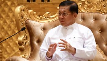 Junta leader Min Aung Hlaing (Uncredited/AP/Shutterstock)