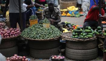 Food market, Lagos, Nigeria (Akintunde Akinleye/EPA-EFE/Shutterstock)