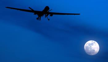 A US Predator drone flying over Kandahar in southern Afghanistan (Kirsty Wigglesworth/AP/Shutterstock)