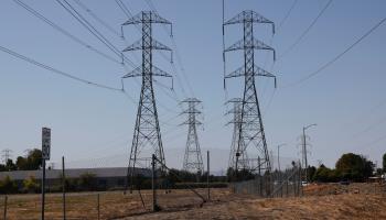 Power lines in Fremont, California, September 8 (John Mabanglo/EPA-EFE/Shutterstock)