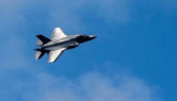 Two F-35 fighter jets fly (Georgi Licovski/EPA-EFE/Shutterstock)