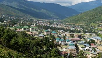 A view of the capital Thimphu (imageBROKER/Shutterstock)