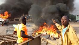 Protesters in N'Djamena on October 20 (Uncredited/AP/Shutterstock)