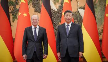 German Chancellor Olaf Scholz and Chinese President Xi Jinping (Kay Nietfeld/POOL/EPA-EFE/Shutterstock)