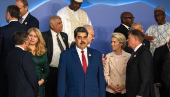 President Nicolas Maduro with European leaders at the COP27 summit in Egypt (Nariman El-Mofty/AP/Shutterstock)