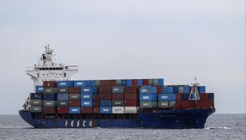 A container ship outside Vladivostok, September 5 (Yury Kochetkov/EPA-EFE/Shutterstock)