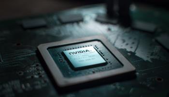 Nvidia GeForce graphic chip close up (Shutterstock)