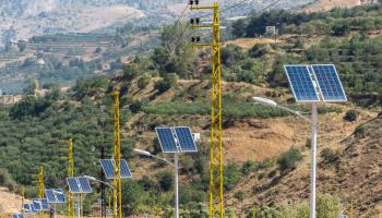 Solar powered street lights in rural Lebanon (Shutterstock)