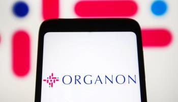 The logo of women's healthcare company Organon (Pavlo Gonchar/SOPA Images/Shutterstock)