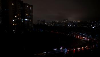 A partial power cut in Chisinau (DUMITRU DORU/EPA-EFE/Shutterstock)