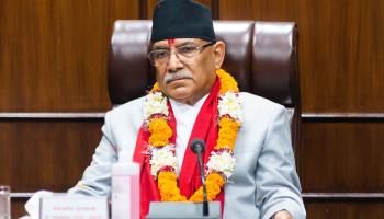 Prime Minister Pushpa Kamal Dahal ('Prachanda') (Rojan Shrestha/NurPhoto/Shutterstock)