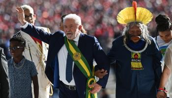 President Luiz Inacio Lula da Silva at his inauguration (Andre Borges/EPA-EFE/Shutterstock)