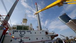 Offshore Oil Support Vessel, Abu Dhabi. (ALI HAIDER/EPA-EFE/Shutterstock)