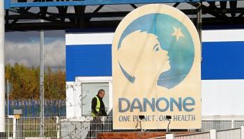 A view of plant of French multinational food-products corporation Danone. October 2022 (Maxim Shipenkov/EPA-EFE/Shutterstock)