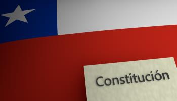 A representation of the Chilean flag and constitution (Shutterstock)
