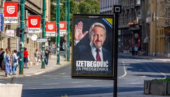 Pre-election poster in downtown Sarajevo, September 2022 (Shutterstock)