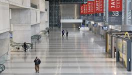 Near-empty space in New York (John Angelillo/UPI/Shutterstock)