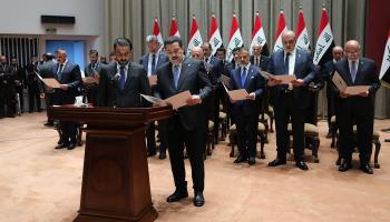 Prime Minister Mohammed al-Sudain's government is sworn in, Iraqi parliament, Baghdad (CHINE NOUVELLE/SIPA/Shutterstock)