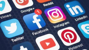 Popular social media apps on a smartphone (Shutterstock)